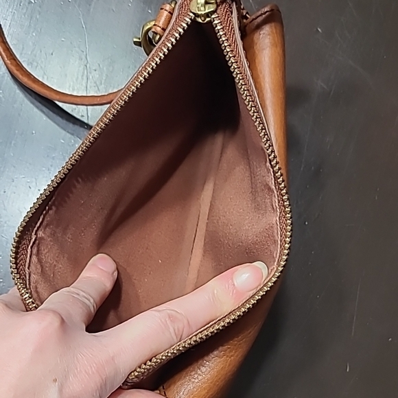 Fossil Brown Leather Crossbody Bag - Picture 3 of 6